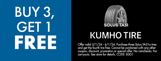 Kumho Tire Savings